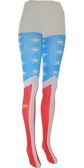 Wonder Woman Suit Footed Tights Wonder Woman Suit Footed Tights
