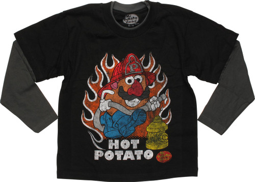Mr Potato Head Hot Potato LS Juvenile T-Shirt Mr Potato Head Hot Potato LS Juvenile T-Shirt