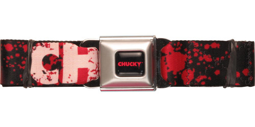 Childs Play Chucky Eyes Splatter Seatbelt Belt Childs Play Chucky Eyes Splatter Seatbelt Belt