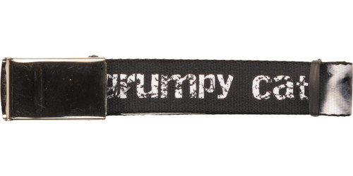 Grumpy Cat Distressed Name Mesh Belt Grumpy Cat Distressed Name Mesh Belt
