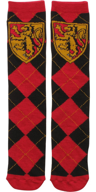 Harry Potter Gryffindor Argyle Crew Socks Harry Potter Gryffindor Argyle Crew Socks