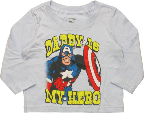Captain America Daddy Is My Hero Ls Infant T Shirt