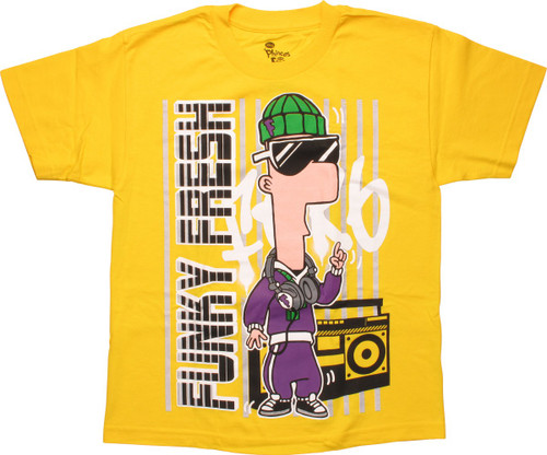 Phineas And Ferb Funky Fresh Youth T Shirt