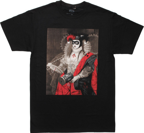Harley Quinn Victorian Pose Painting T-Shirt Harley Quinn Victorian Pose Painting T-Shirt