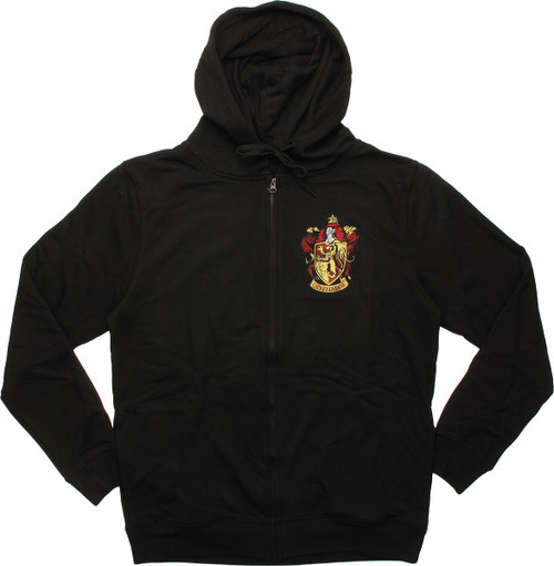 Harry Potter Gryffindor Crest Zip Hoodie Harry Potter Gryffindor Crest Zip Hoodie