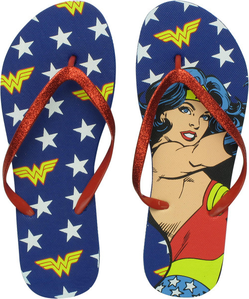 Wonder Woman Stars and Logo Sandals