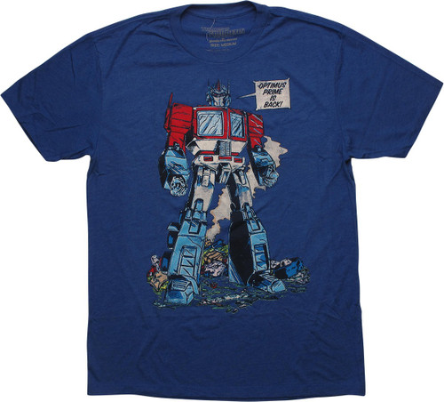 Transformers Optimus Prime is Back T-Shirt Transformers Optimus Prime is Back T-Shirt