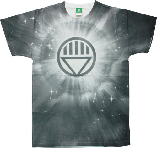 Green Lantern Black Logo Burst Tie-Dyed T-Shirt Green Lantern Black Logo Burst Tie-Dyed T-Shirt