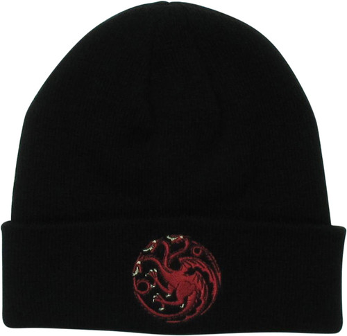Game of Thrones Targaryen House Sigil Cuff Beanie Game of Thrones Targaryen House Sigil Cuff Beanie