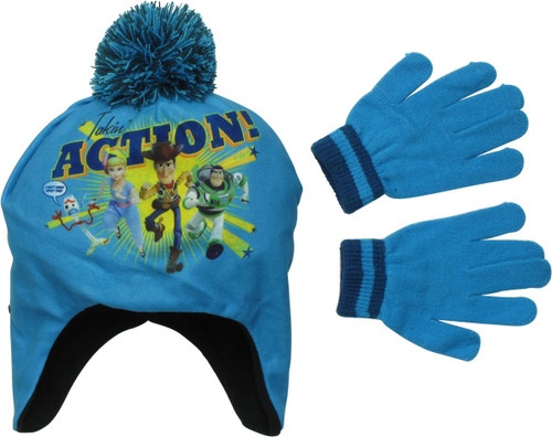 Toy Story 4 Takin Action Youth Beanie Gloves Set
