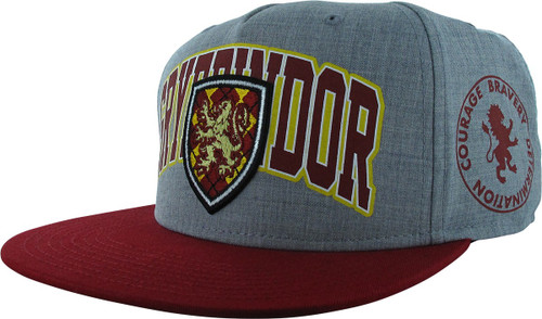 Harry Potter Gryffindor Crest Badge Snapback Hat Harry Potter Gryffindor Crest Badge Snapback Hat
