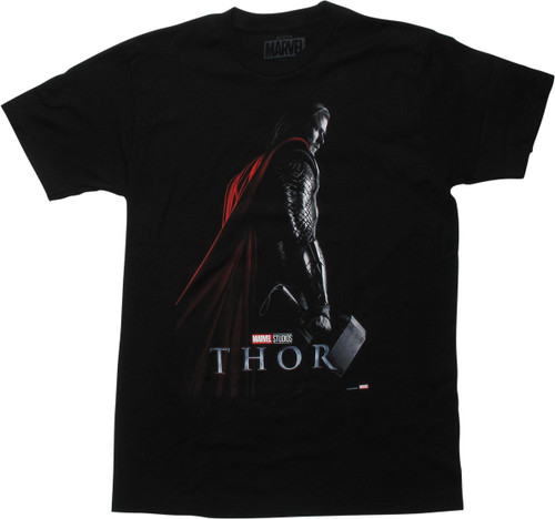Thor Movie Poster Black T-Shirt Thor Movie Poster Black T-Shirt
