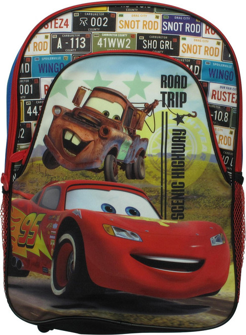 Cars Road Plates Trip Scenic Highway Backpack Cars Road Plates Trip Scenic Highway Backpack