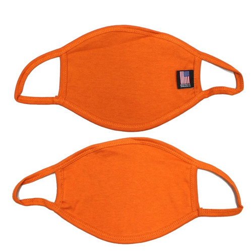 Cotton Non Medical Orange 2 Pack Face Mouth Mask Cotton Non Medical Orange 2 Pack Face Mouth Mask