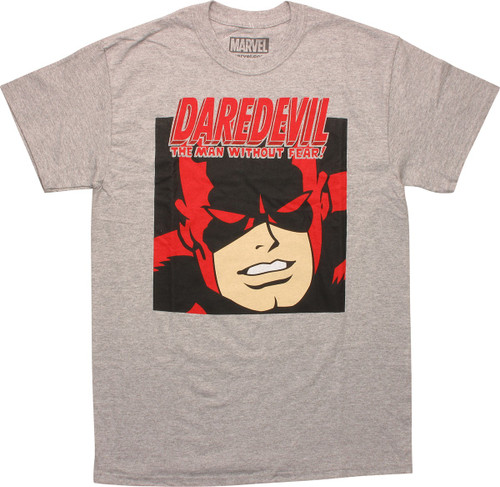 Daredevil the Man Without Fear Heather T-Shirt Daredevil the Man Without Fear Heather T-Shirt