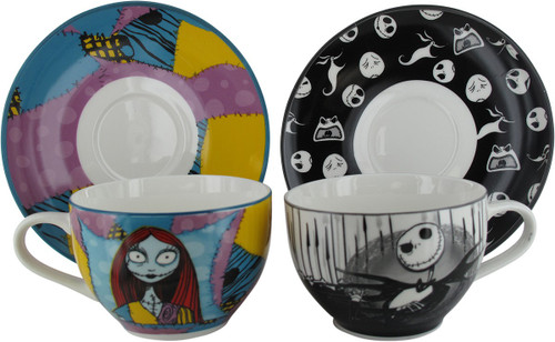 Nightmare Before Christmas Jack Sally Tea Cup Set Nightmare Before Christmas Jack Sally Tea Cup Set
