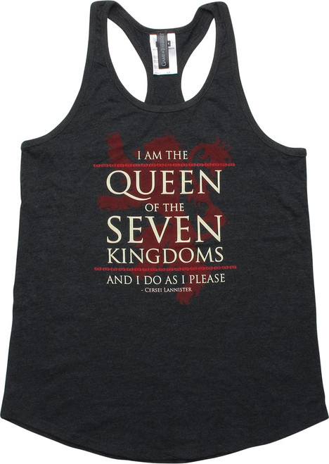 Game of Thrones Queen Kingdoms Tank Juniors Shirt Game of Thrones Queen Kingdoms Tank Juniors Shirt