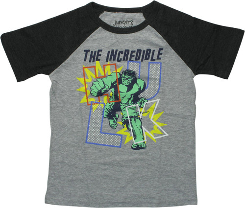 Hulk Incredible Punch Raglan Youth T-Shirt Hulk Incredible Punch Raglan Youth T-Shirt