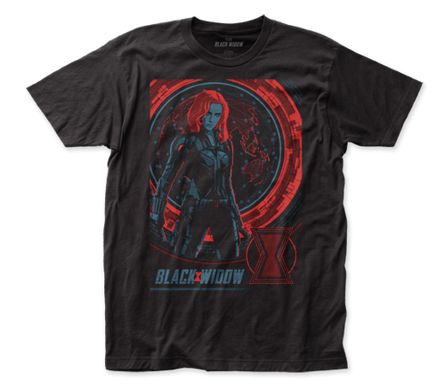 Black Widow Global Movie Poster T-Shirt Black Widow Global Movie Poster T-Shirt