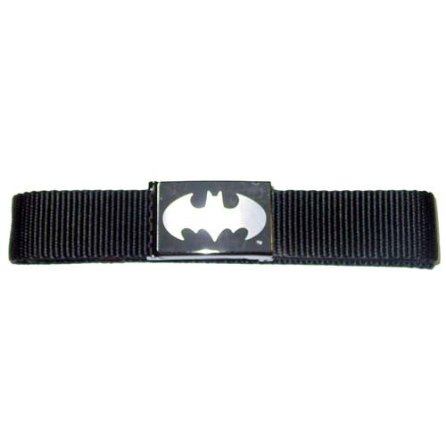 Batman Silver Logo on Black Belt