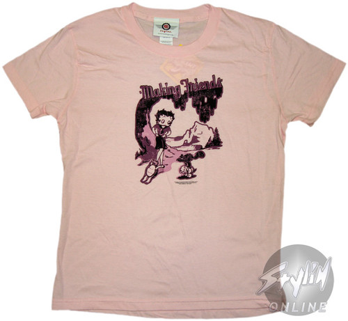 Betty Boop Making Friends Baby Tee