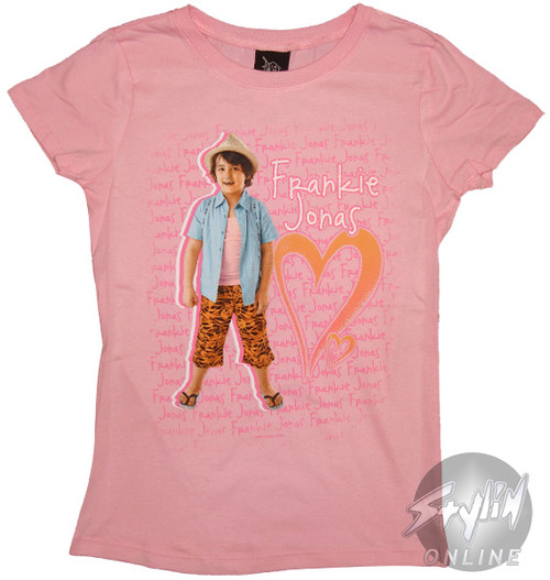 Frankie Jonas Heart Youth Girls TShirt(01)