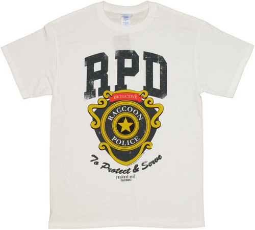 fond barm pad Resident Evil RPD Badge T-Shirt