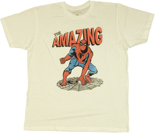 Spiderman Web Crouch T Shirt Sheer