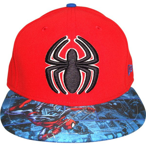 Spiderman Comic Visor 59Fifty Hat