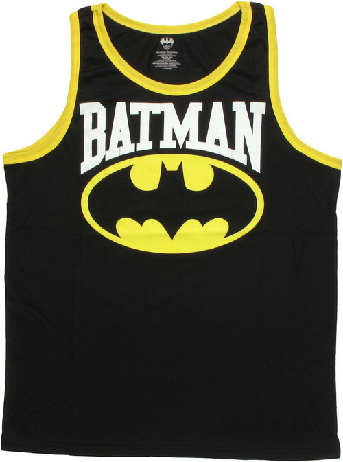 Batman Name Logo Ringer Tank Top