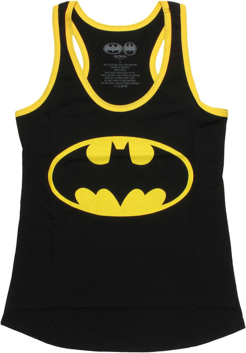 Batman Name Logo Ringer Tank Top