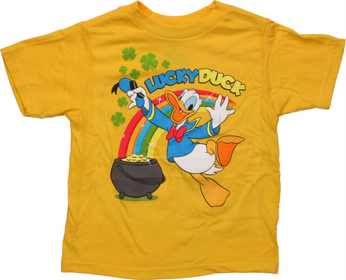 donald duck t shirt yellow