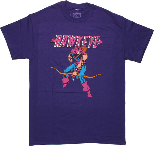 Hawkeye Name Purple T Shirt