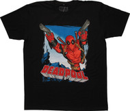 Deadpool 2 Guns Leap T Shirt Sheer