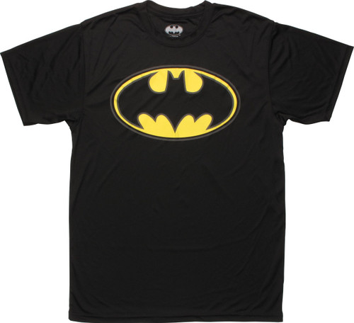 Batman Outlined Bat Polyester T-Shirt