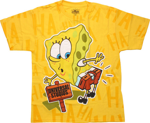 Spongebob Squarepants Rip Pants Ha Youth T-Shirt