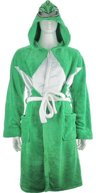 Power Rangers Green Ranger Mesh Masked Hooded Robe