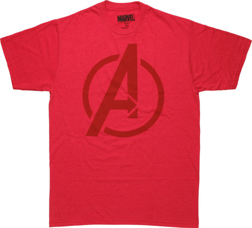 Avengers Assemble Logo Red T-Shirt