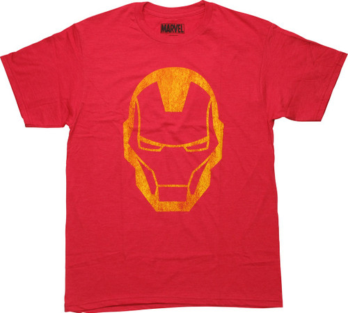 Iron Man Helmet Outline T-Shirt