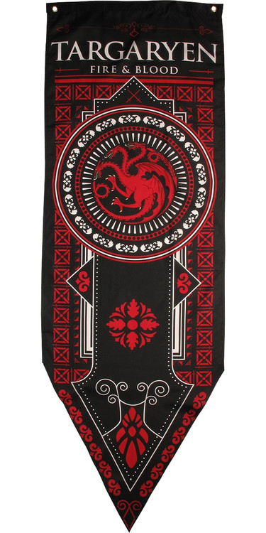 Game of Thrones Targaryen Fire & Blood Banner Flag