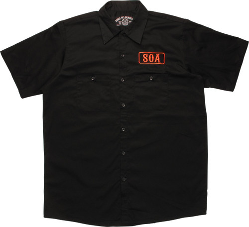 Sons Of Anarchy SOA Patch Work Shirt