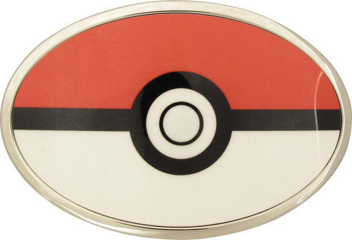 Pokemon Poke Ball Oval Belt Buckle