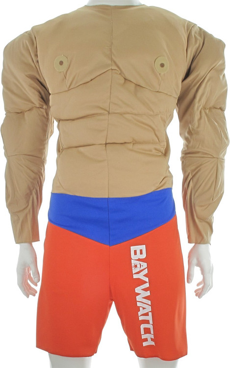 Baywatch Muscle Man Lifeguard Deluxe Adult Costume 