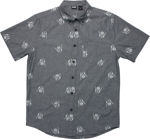 Star Wars Vader Allover Print Button Down Shirt