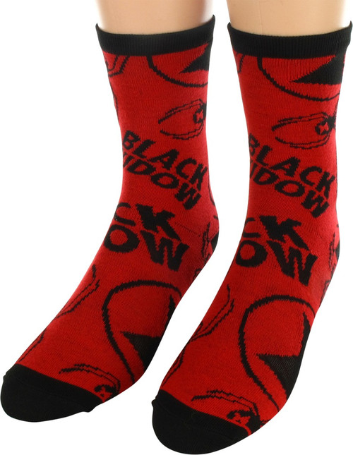 Black Widow Logo Crew Socks