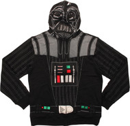 Star Wars Darth Vader Face Costume Zip Hoodie