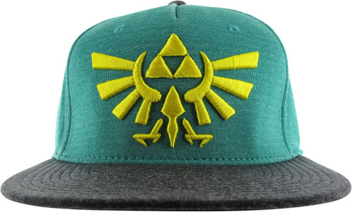 Zelda Twilight Logo Link Green Snapback Hat