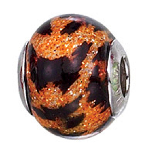 ZABLE Murano Leopard Glass Bead Charm BZ-2814