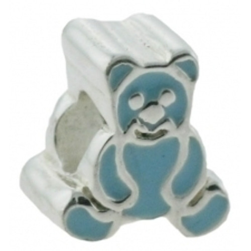 BIAGI KIDZ Enamel Blue Teddy Bear Bead Charm BE71