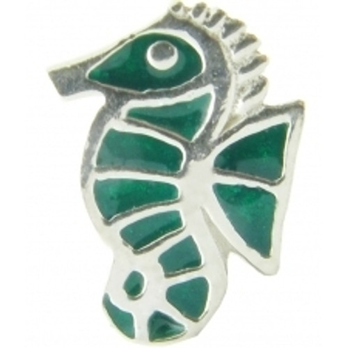 BIAGI KIDZ Enamel Green Sea Horse Bead Charm BE76